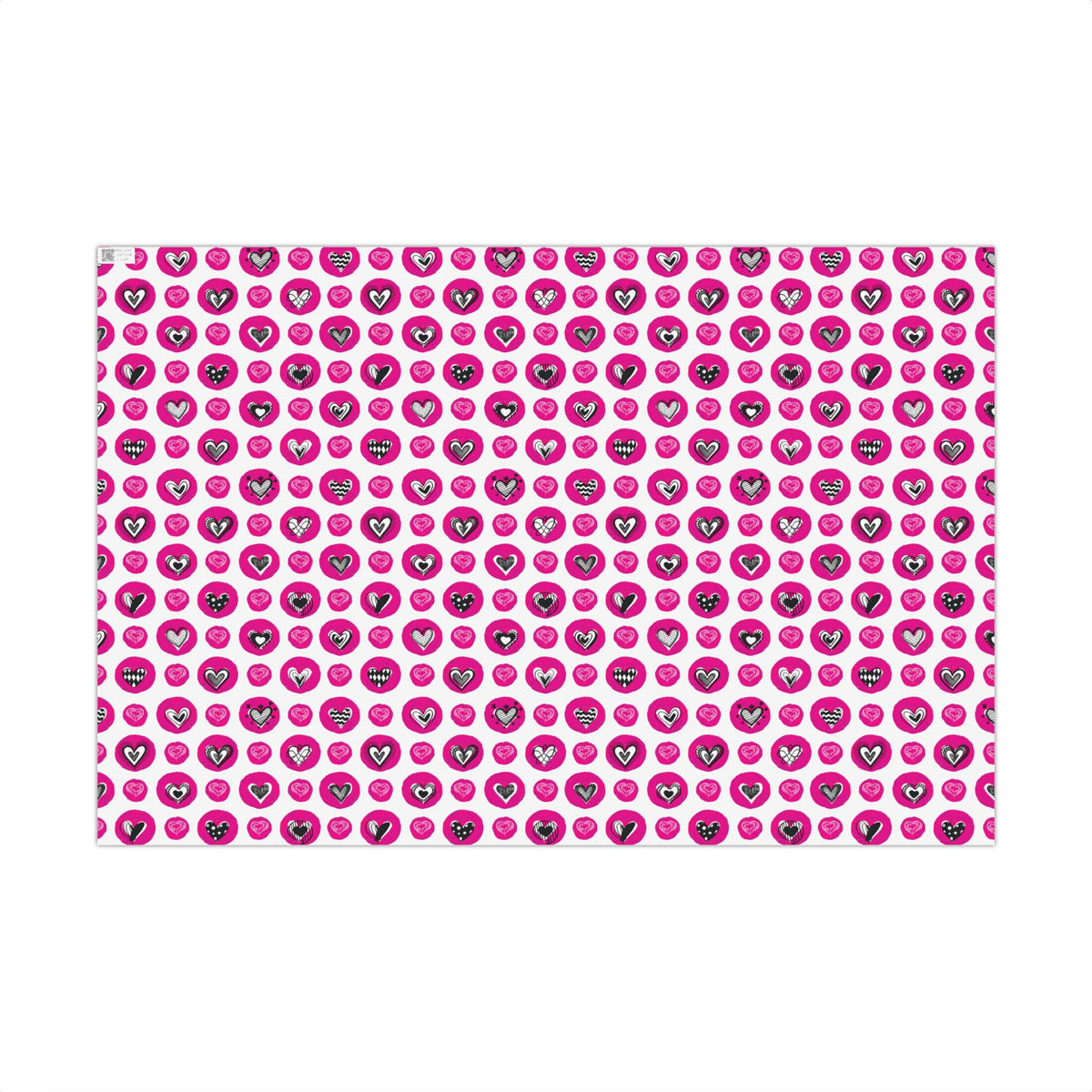 Valentine Stamps & Doodles Wrapping Paper - Heart Gift Wrap