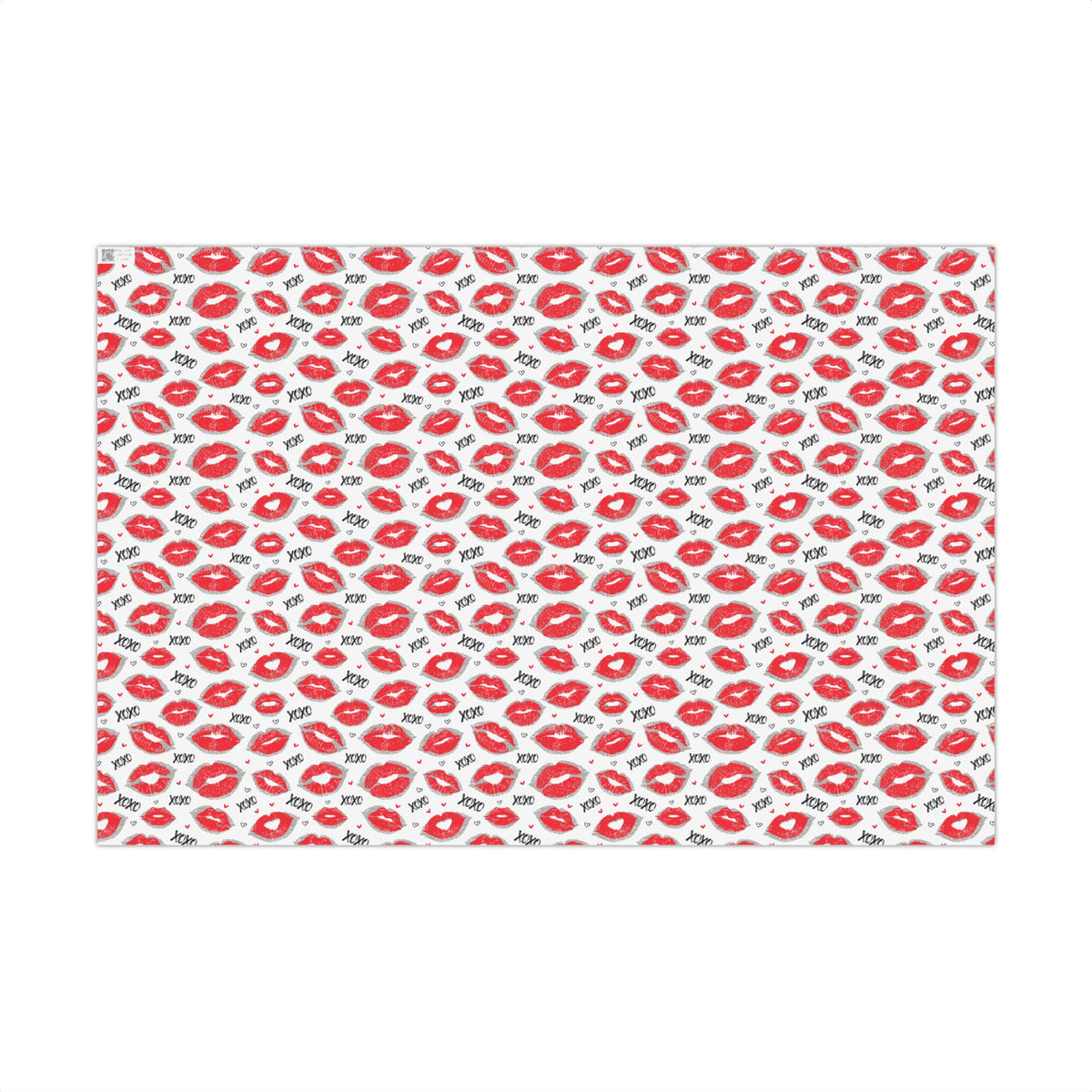 Kiss XOXO Pattern Wrapping Paper - Valentine Gift Wrap