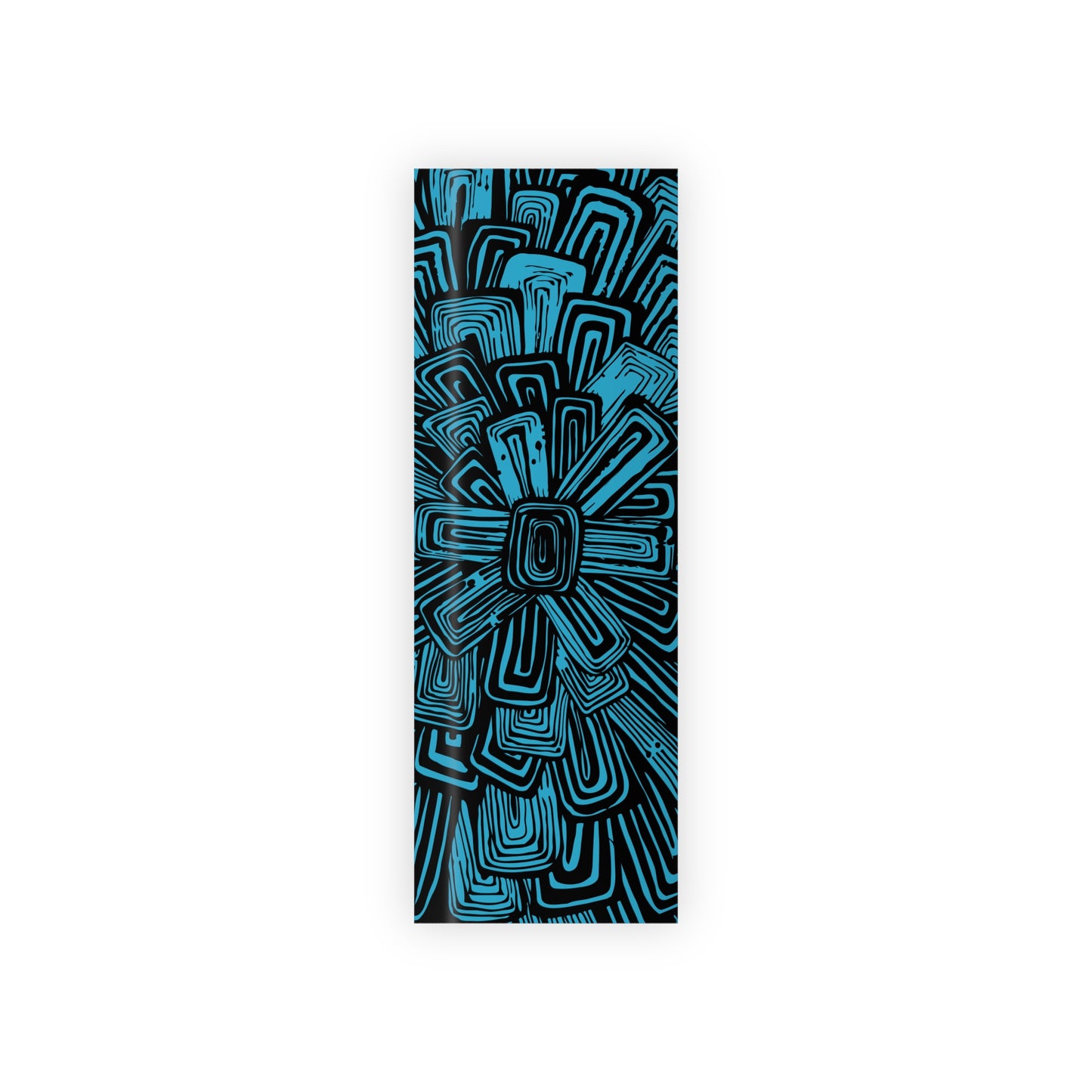 Black Floral Burst Wrapping Paper - Illustrative Artisan Gift Wrap