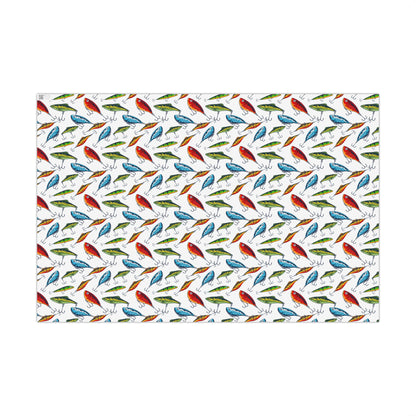 Fishing Lures Wrapping Paper – Fishing Gift Wrap