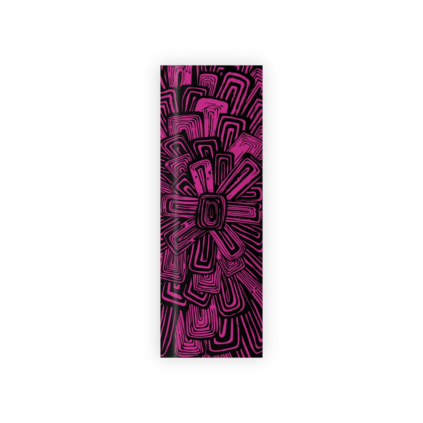 Black Floral Burst Wrapping Paper - Illustrative Artisan Gift Wrap