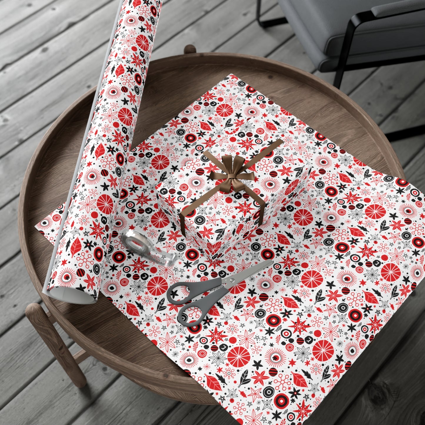 Modern Boho Christmas Wrapping Paper