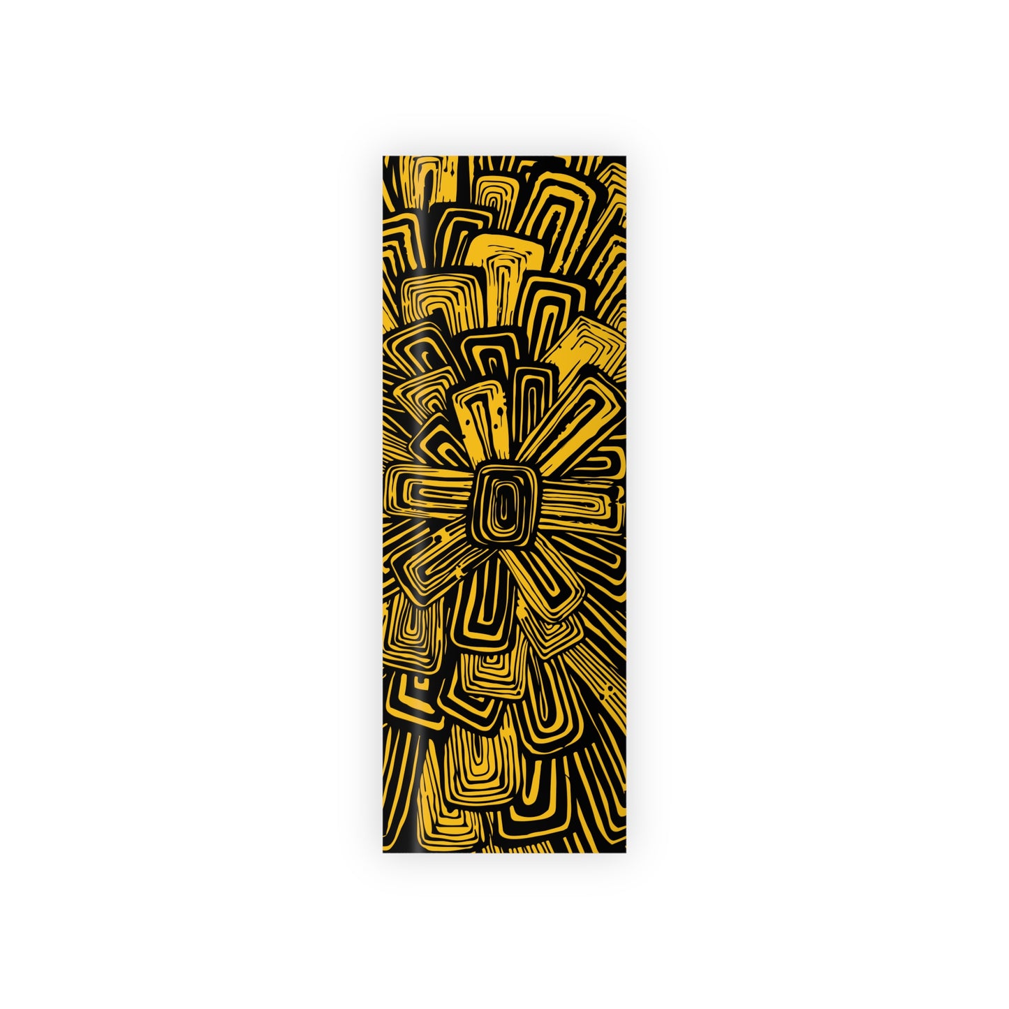 Black Floral Burst Wrapping Paper - Illustrative Artisan Gift Wrap