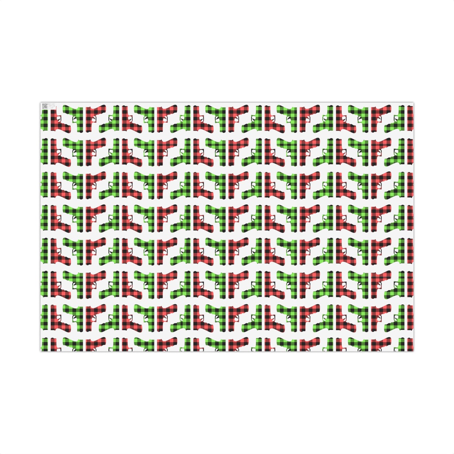 Pistol Buffalo Plaid Wrapping Paper – Every Day Carry Holiday Gift Wrap