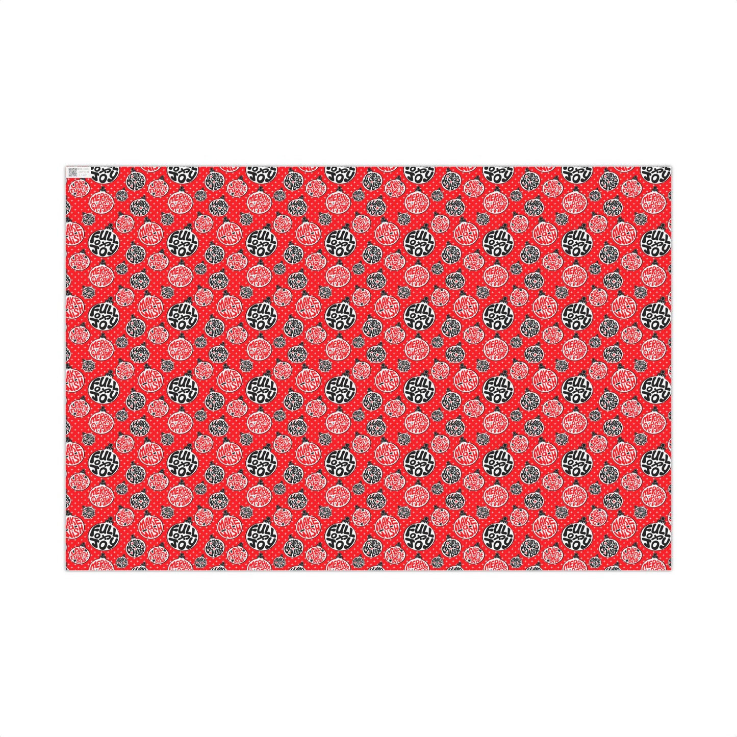 Funky Red Christmas Vibes Wrapping Paper - Holiday Quotes Gift Wrap