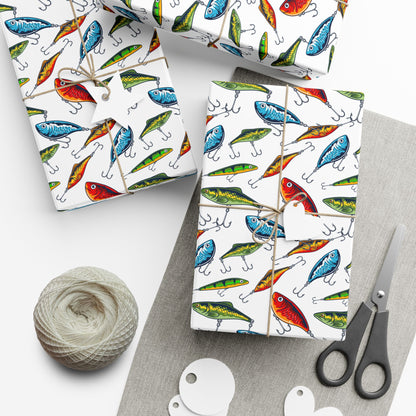 Fishing Lures Wrapping Paper – Fishing Gift Wrap