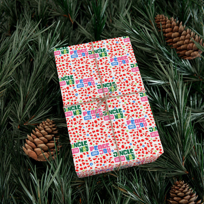 Candy Cane Wrapping Paper - Jingle All the Way Holiday Gift Wrap