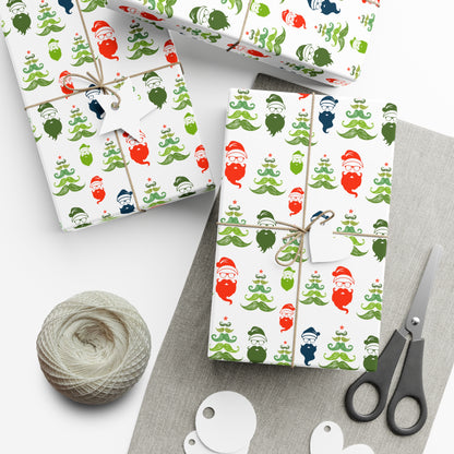 Hipster Santa Wrapping Paper