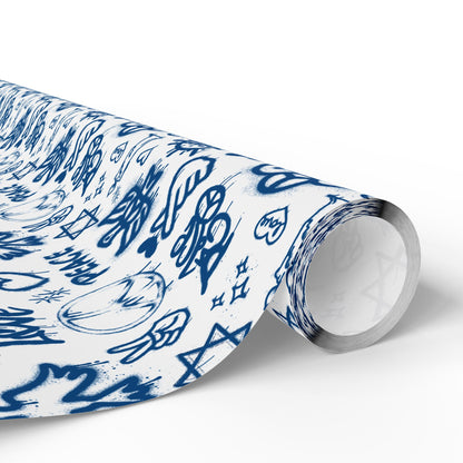 Hanukkah Peace Statement Wrapping Paper