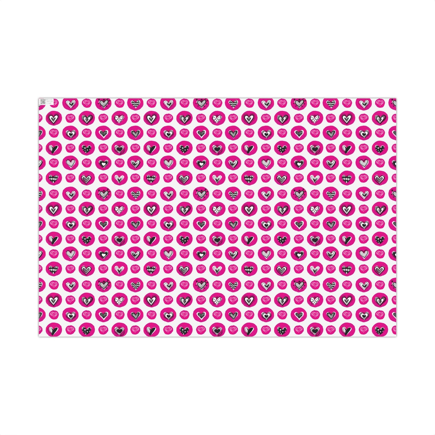 Valentine Stamps & Doodles Wrapping Paper - Heart Gift Wrap