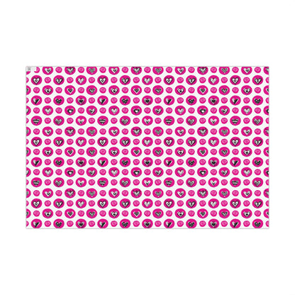 Valentine Stamps & Doodles Wrapping Paper - Heart Gift Wrap