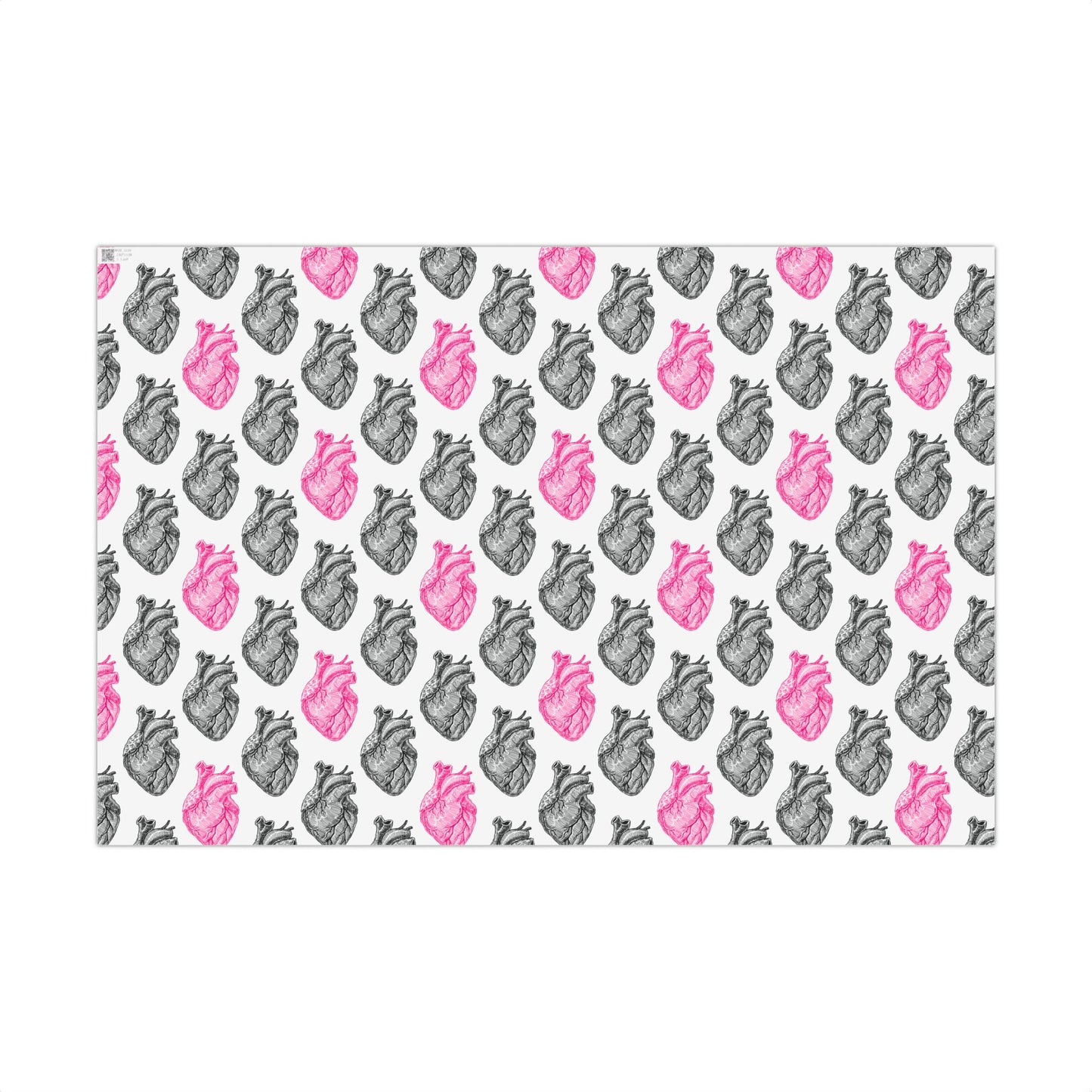 Anatomical Heart Wrapping Paper -  Cardiac Valentine Gift Wrap