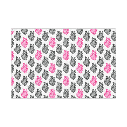 Anatomical Heart Wrapping Paper -  Cardiac Valentine Gift Wrap