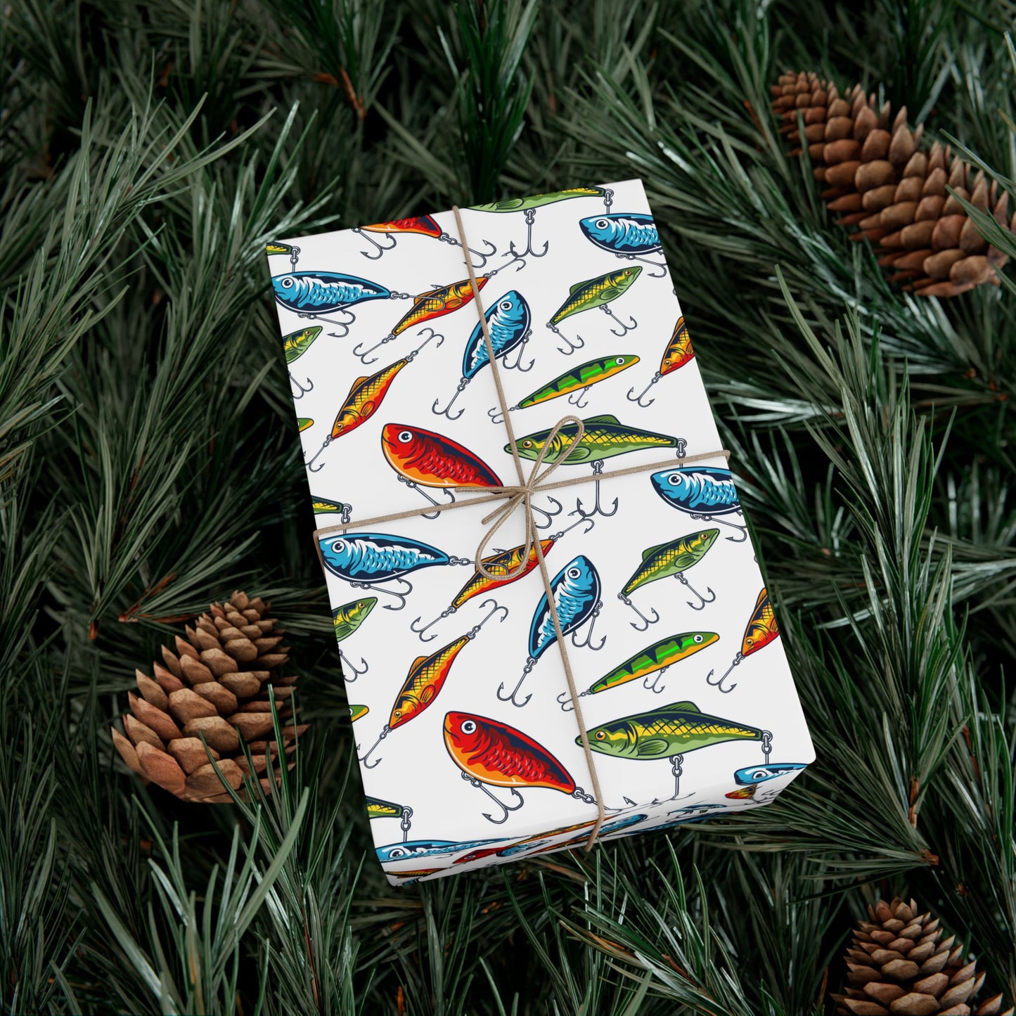 Fishing Lures Wrapping Paper – Fishing Gift Wrap