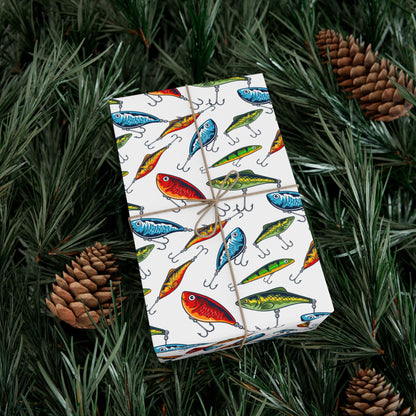 Fishing Lures Wrapping Paper – Fishing Gift Wrap