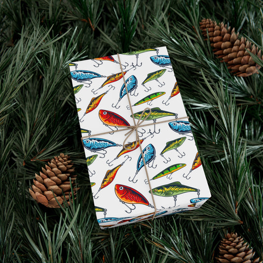 Fishing Lures Wrapping Paper – Fishing Gift Wrap