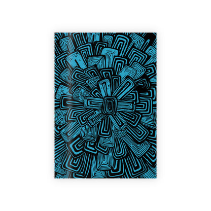 Black Floral Burst Wrapping Paper - Illustrative Artisan Gift Wrap
