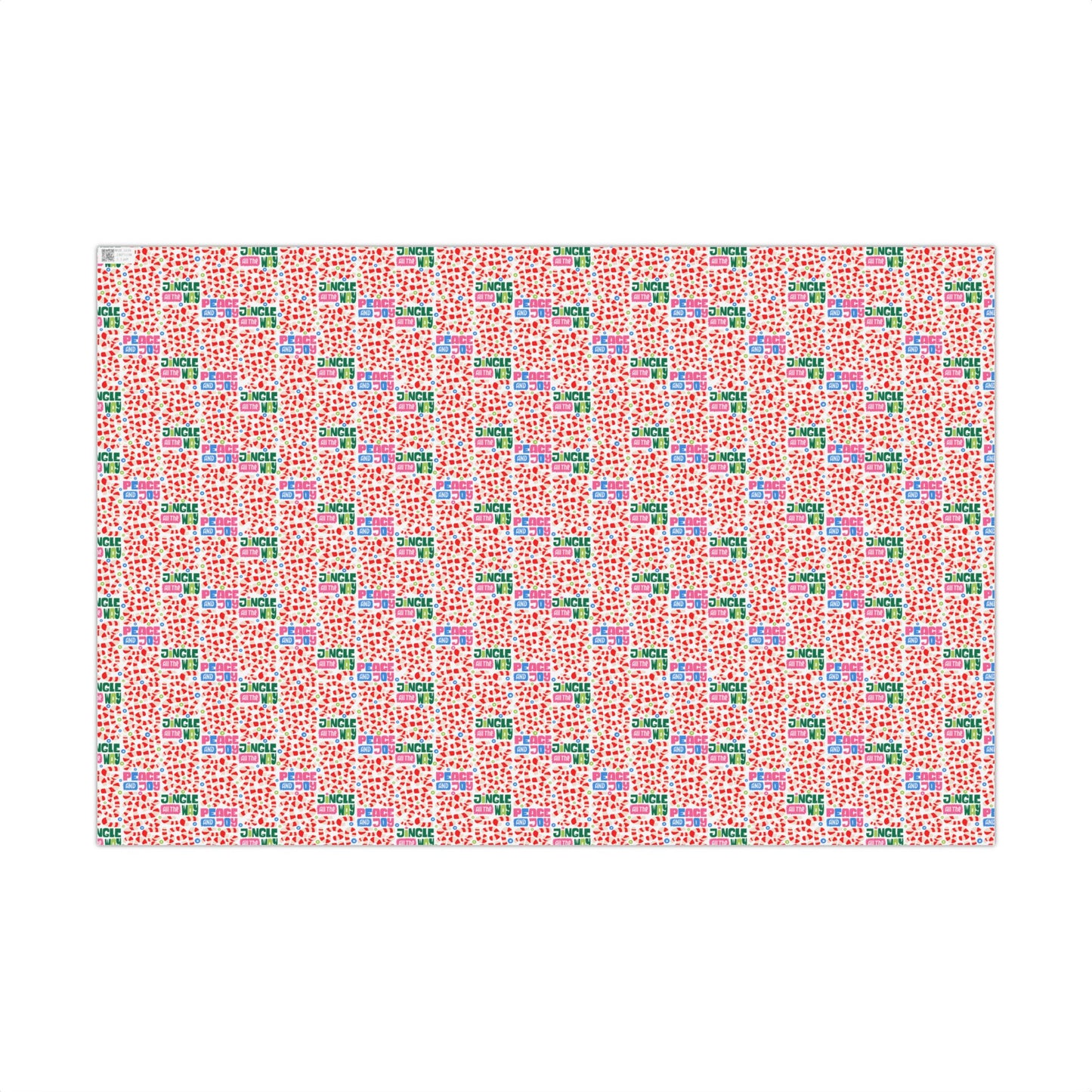 Candy Cane Wrapping Paper - Jingle All the Way Holiday Gift Wrap