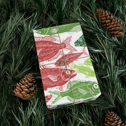 Fish Print Wrapping Paper