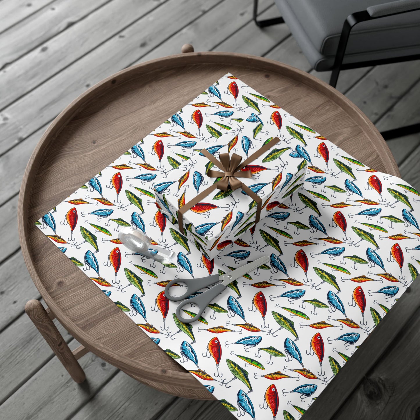 Fishing Lures Wrapping Paper – Fishing Gift Wrap