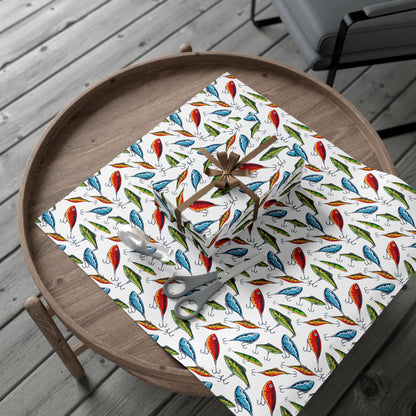 Fishing Lures Wrapping Paper – Fishing Gift Wrap