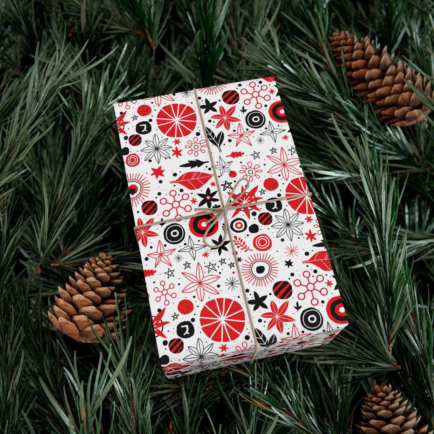 Modern Boho Christmas Wrapping Paper