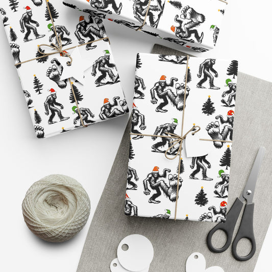Bigfoot Gift Wrap - Holiday Wrapping