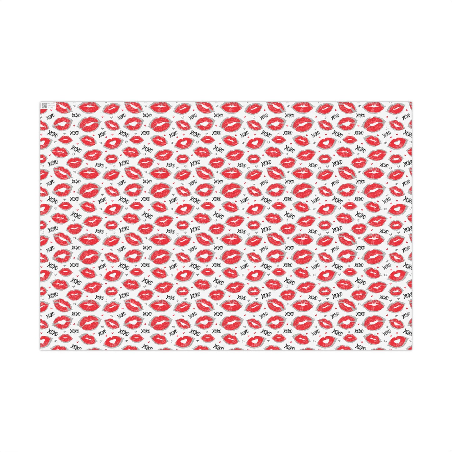 Kiss XOXO Pattern Wrapping Paper - Valentine Gift Wrap
