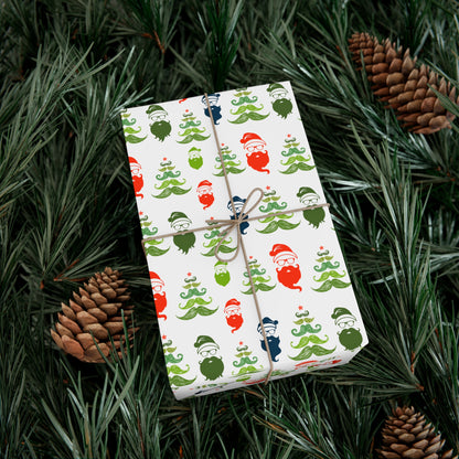 Hipster Santa Wrapping Paper