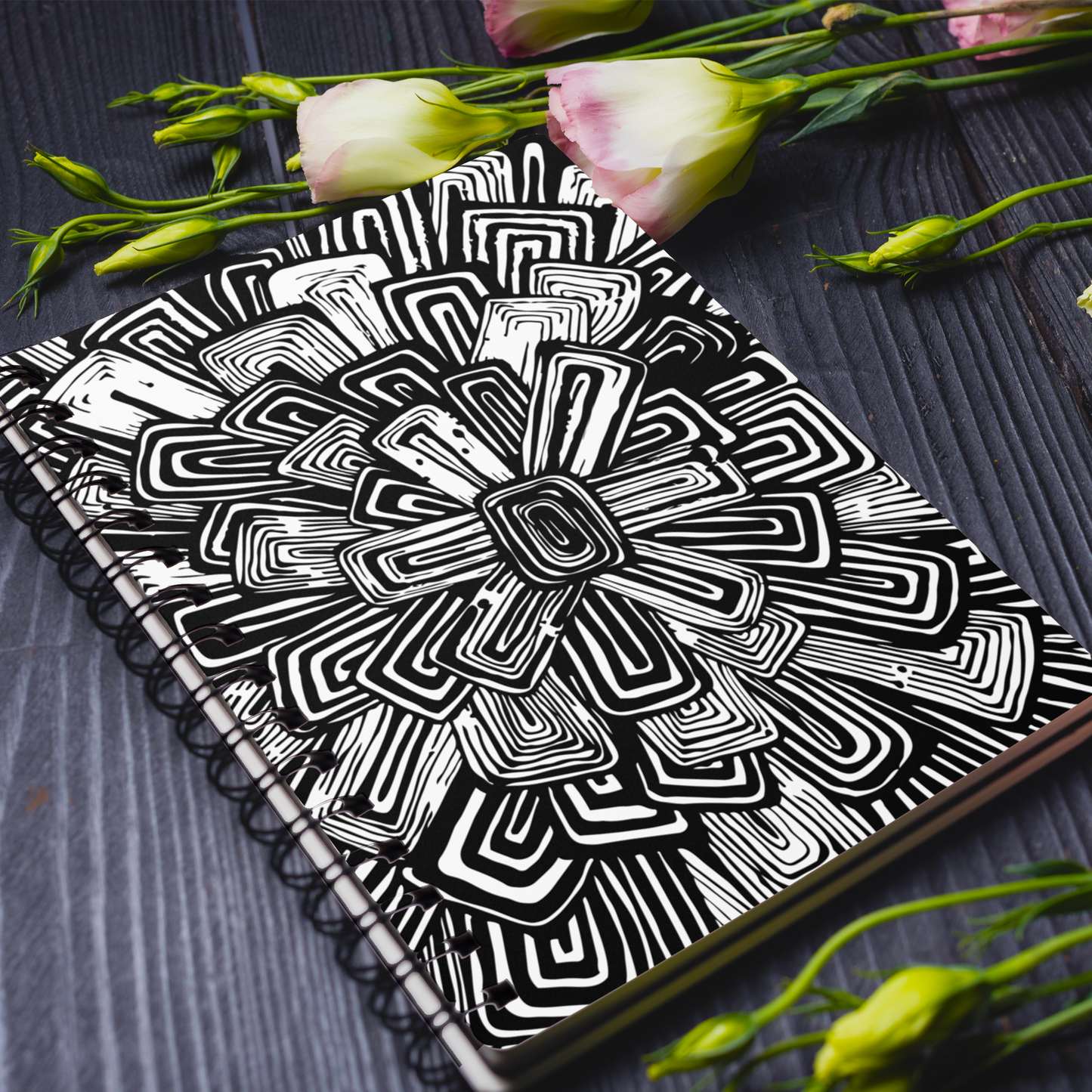 Bloom Spiral Ruled Journal - 7 Colors
