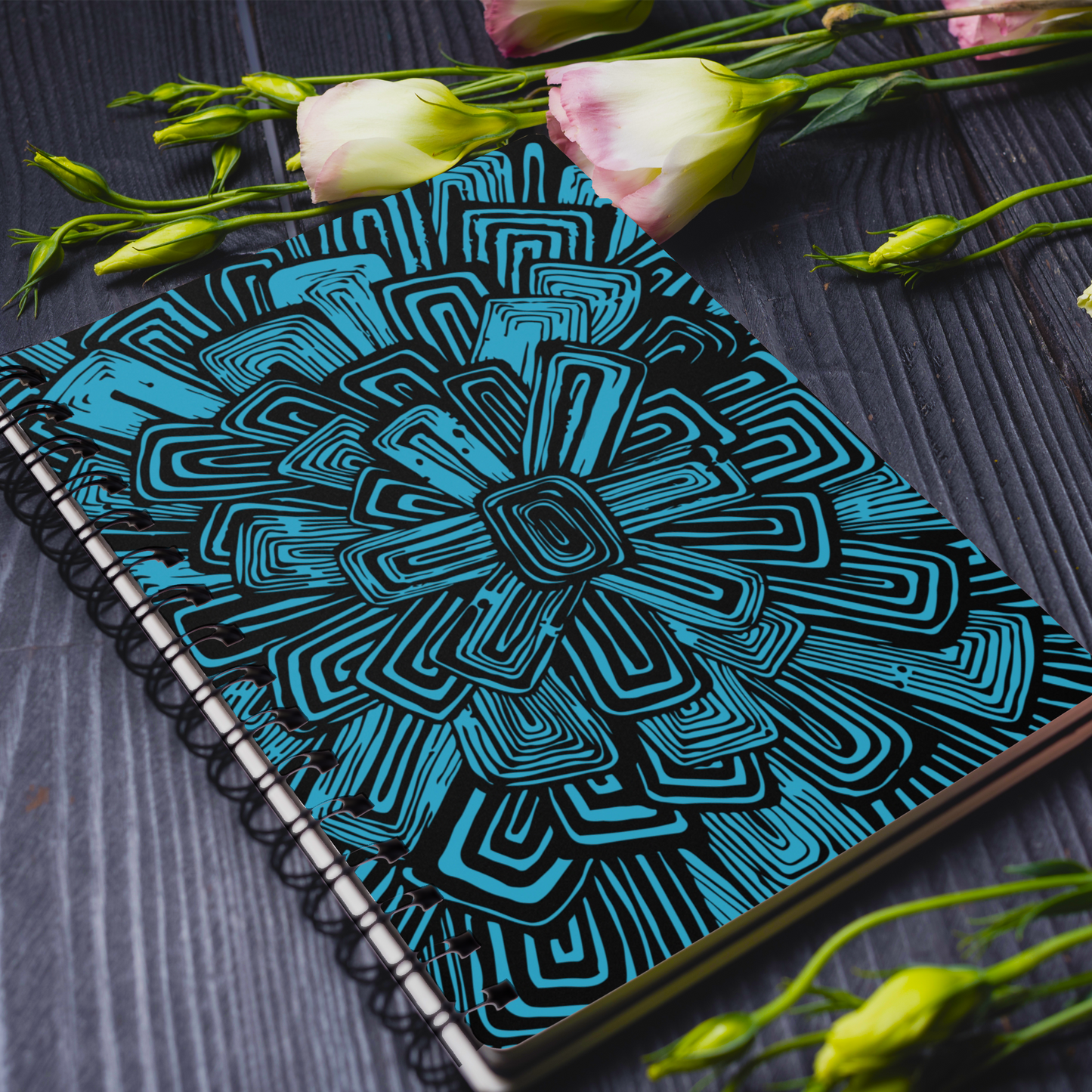 Bloom Spiral Ruled Journal - 7 Colors