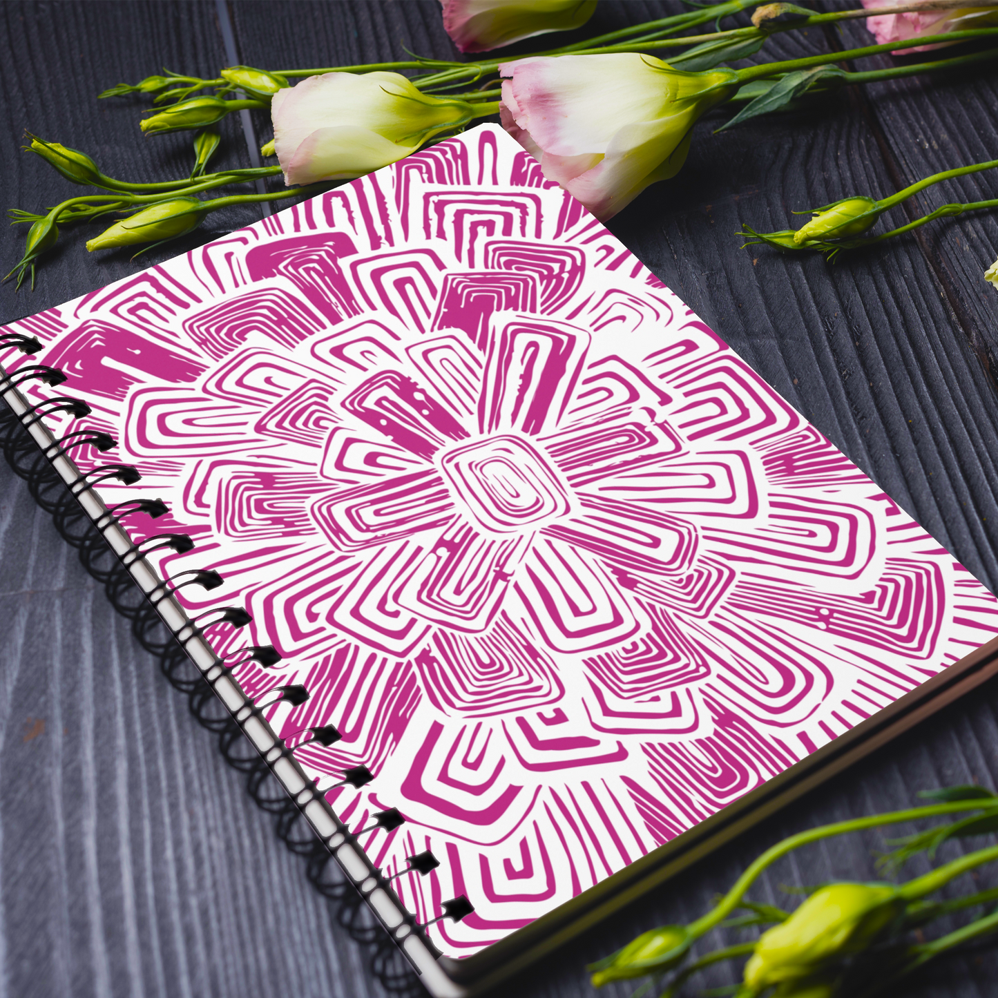 Bloom Spiral Ruled Journal - 7 Colors