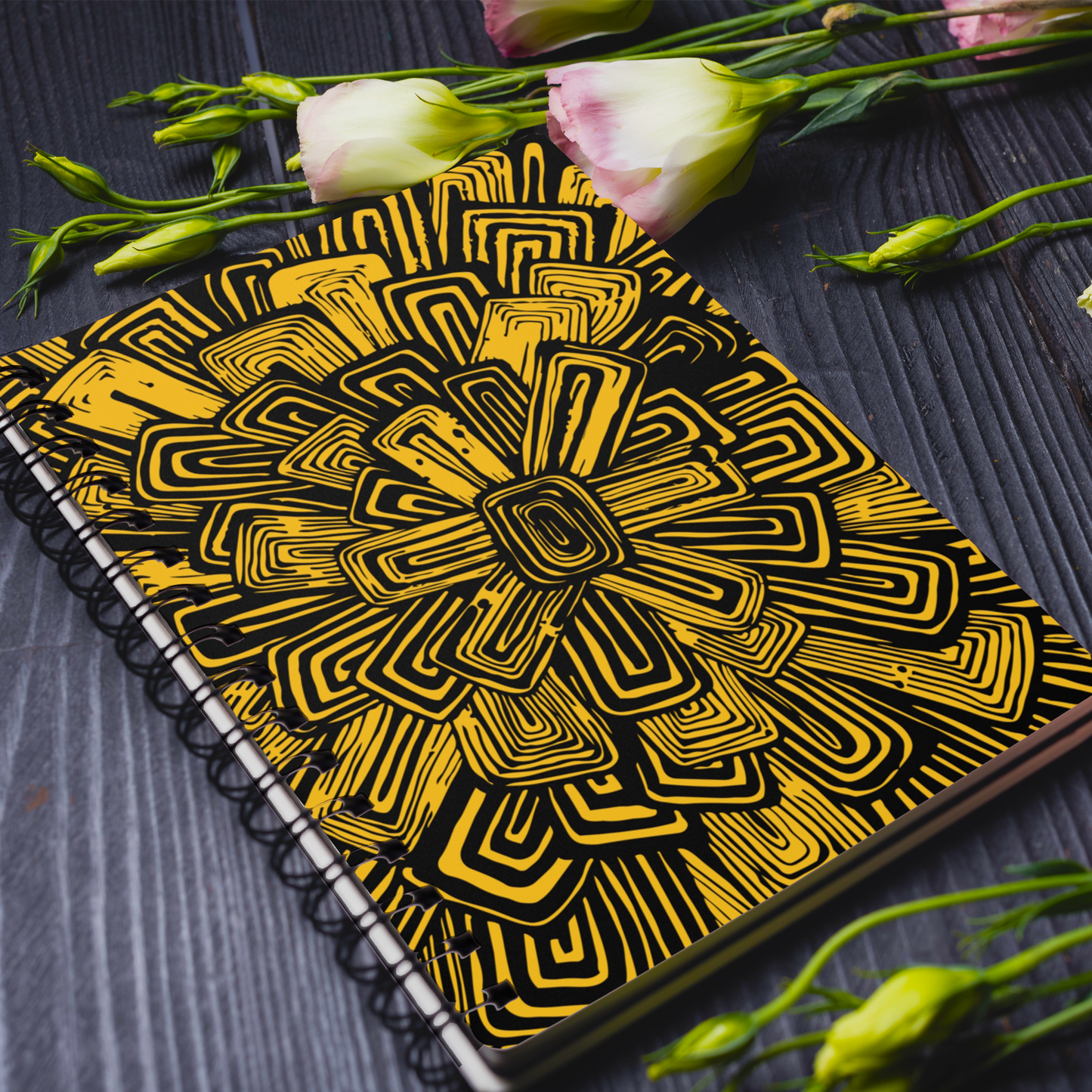 Bloom Spiral Ruled Journal - 7 Colors