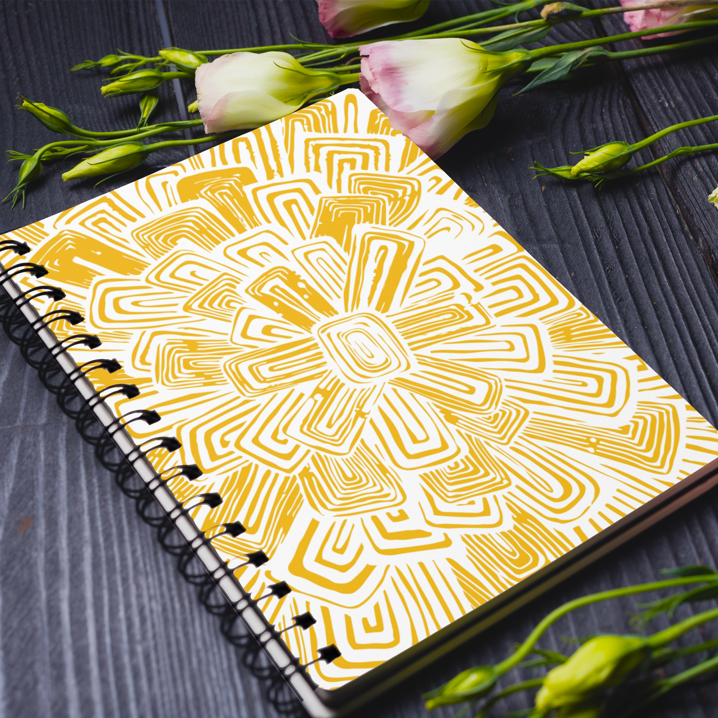 Bloom Spiral Ruled Journal - 7 Colors