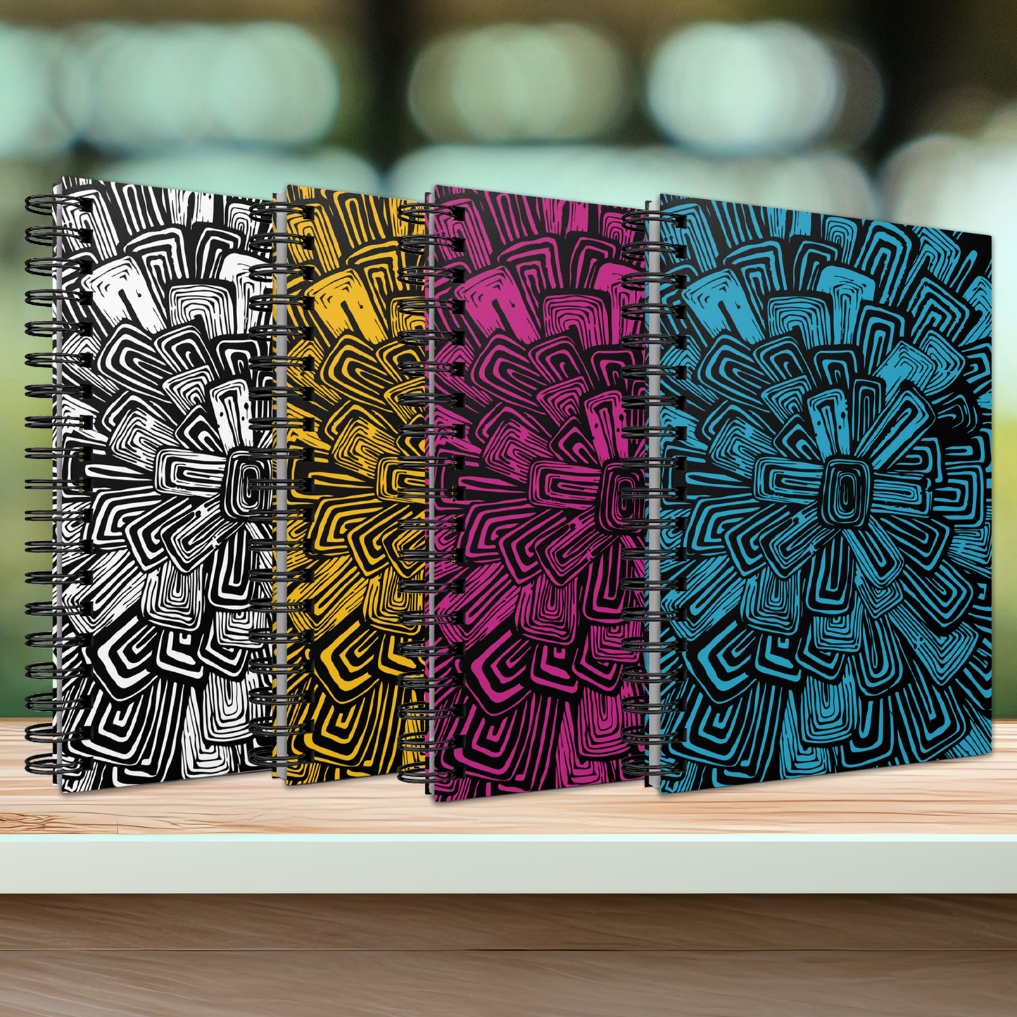 Bloom Spiral Ruled Journal - 7 Colors