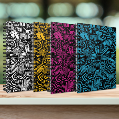 Bloom Spiral Ruled Journal - 7 Colors