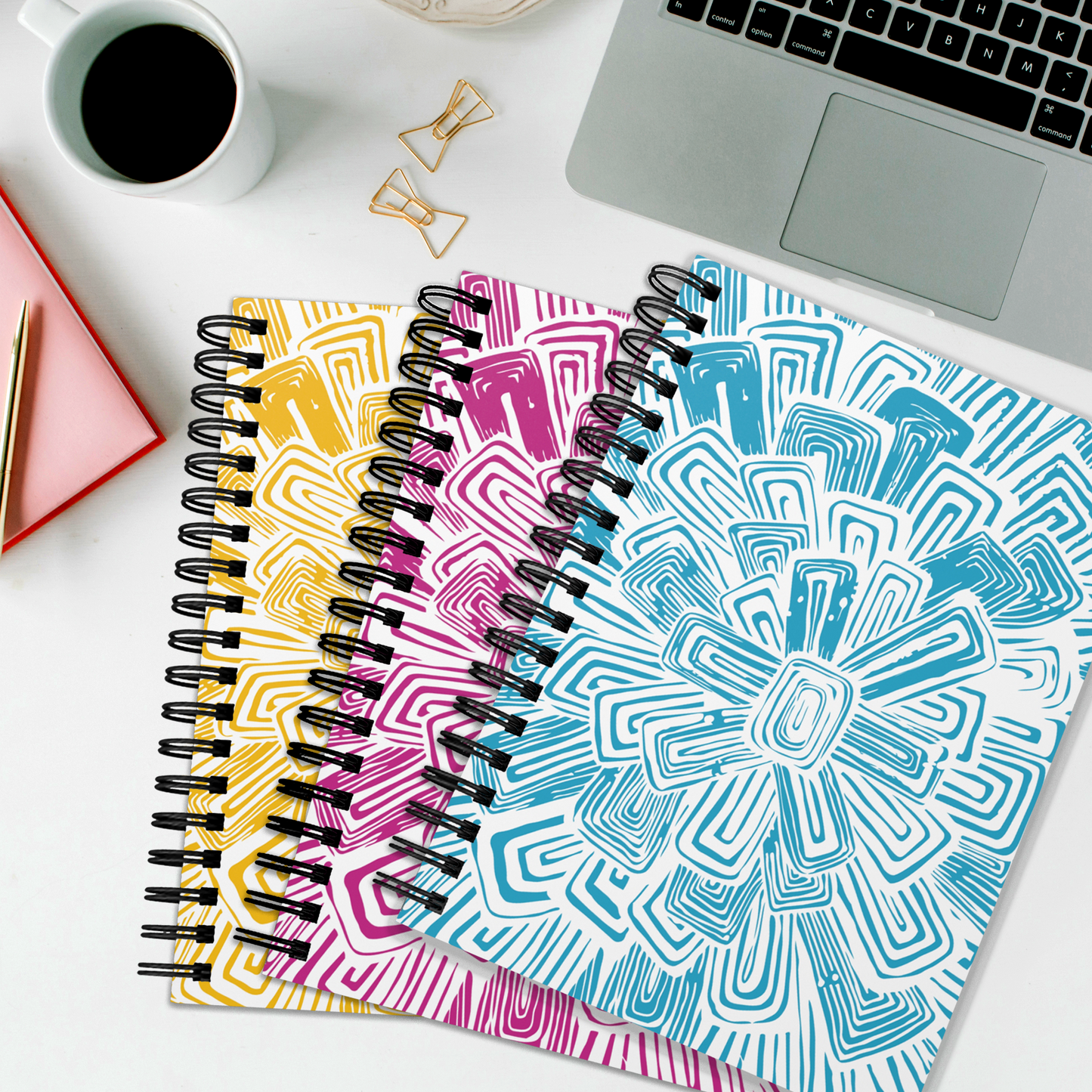 Bloom Spiral Ruled Journal - 7 Colors