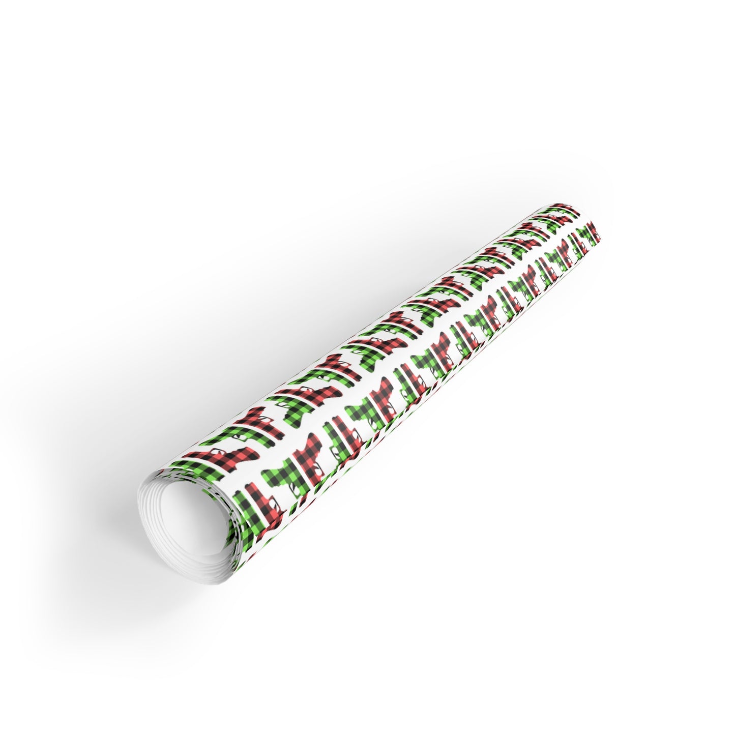 Pistol Plaid Wrapping Paper