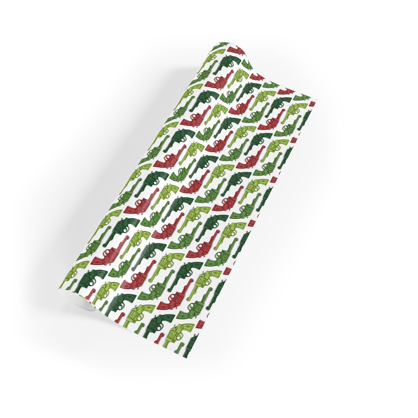 Retro Revolver Holiday Wrapping Paper