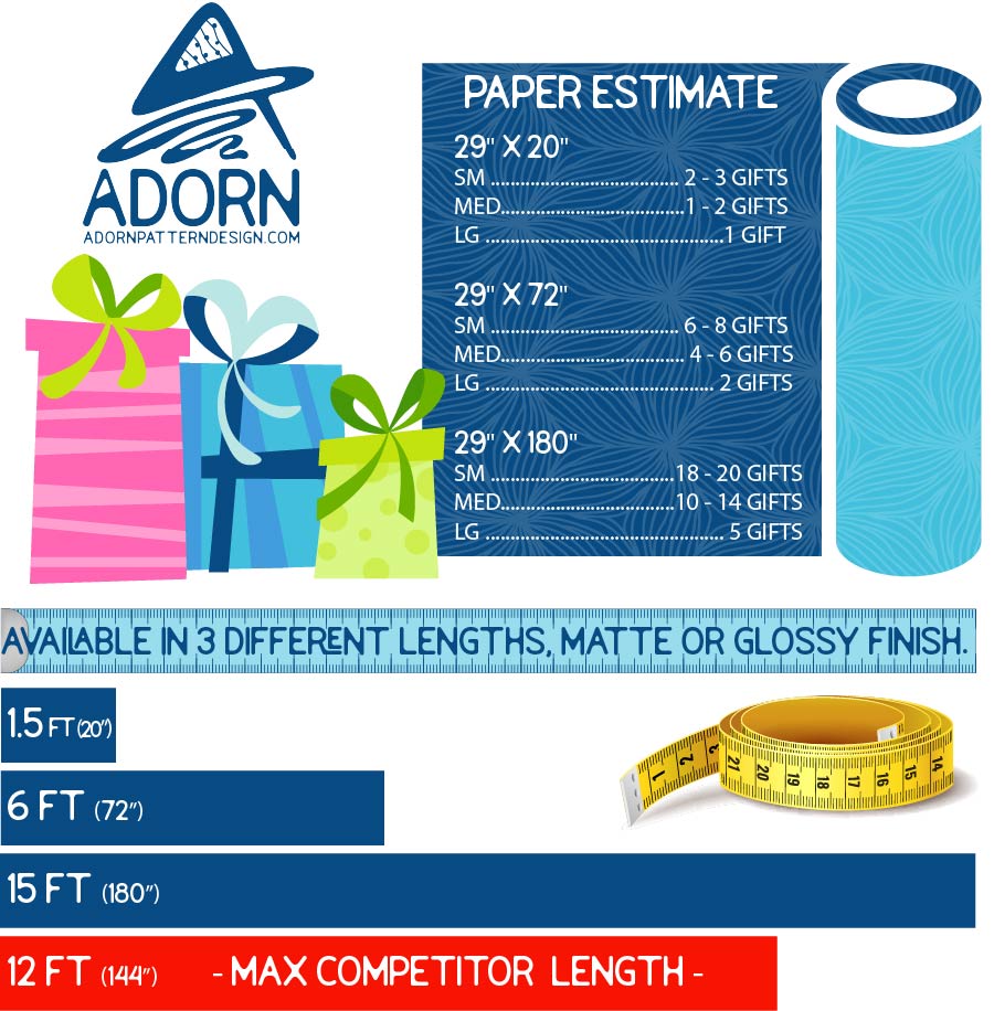 Boho Punk Wrapping Paper – Red, White, & Black Gift Wrap