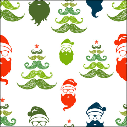 Hipster Santa Wrapping Paper